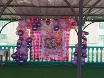 Decoración fiesta de 5 años para niña