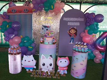 Decoración fiesta infantil para niña
